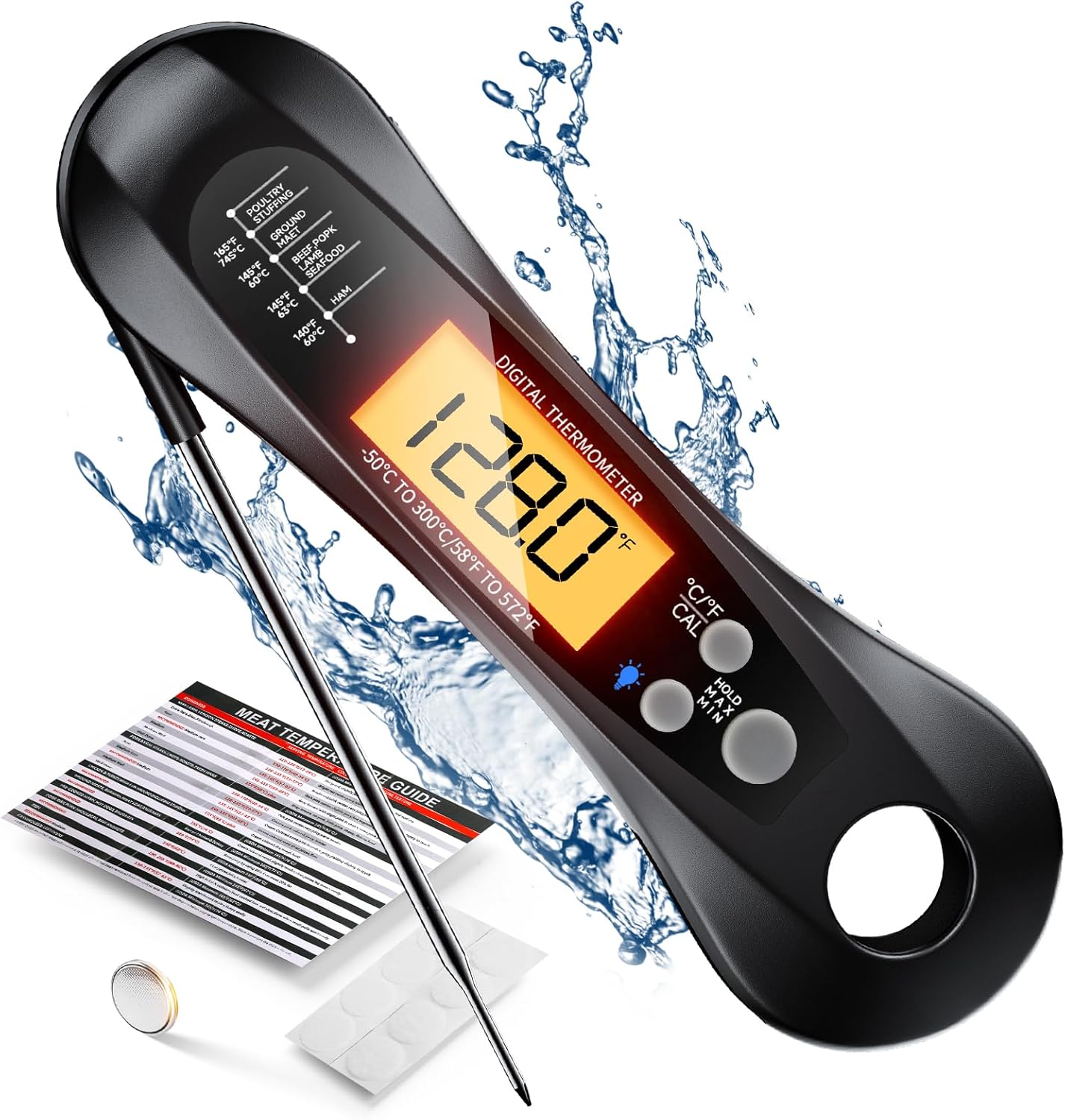 Kitchen Equipment For Baking - Thermomètre numérique pour viande, étanche IP67,