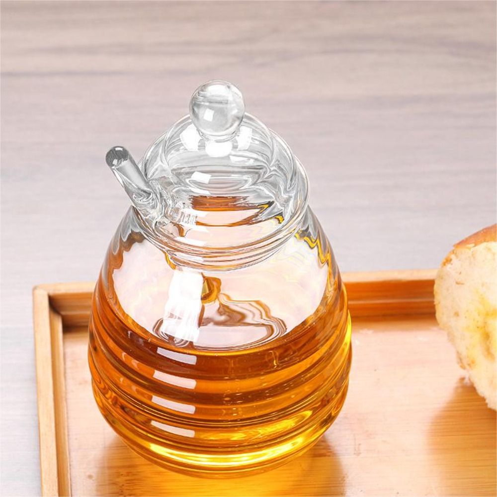 Kitchen Baking Pan Set - Pot de miel transparent avec louche