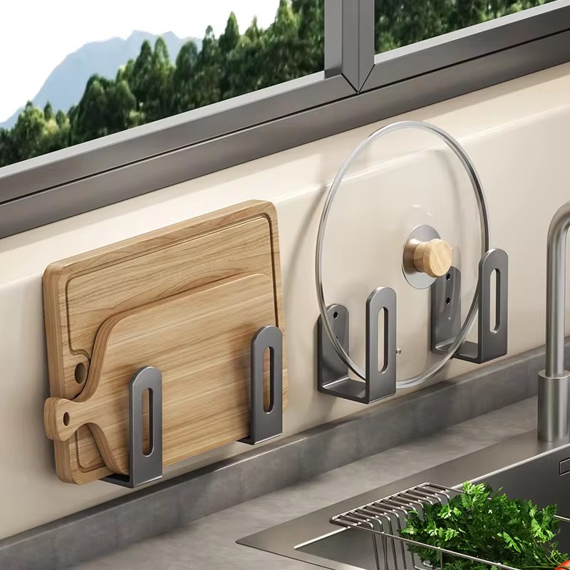 Kitchen Baking Pan Set - 2 pièces/ensemble Pot couvercle support Pot