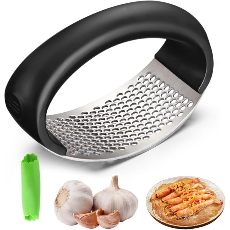 Kitchen Utensils - Presse-ail en acier inoxydable amélioré 2026