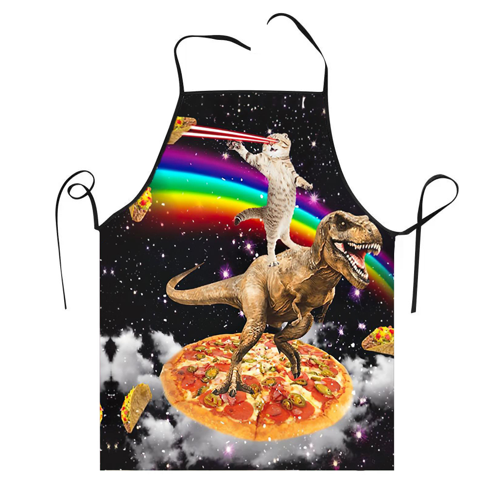 Kitchen Baking Cloth - 68X95 cm unisexe espace Pizza chat