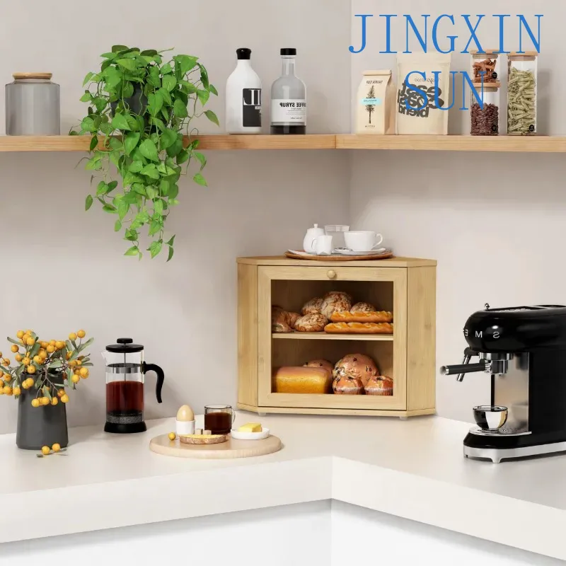 Boîte à pain d'angle en bambou - Kitchen Baking Corner avis et prix