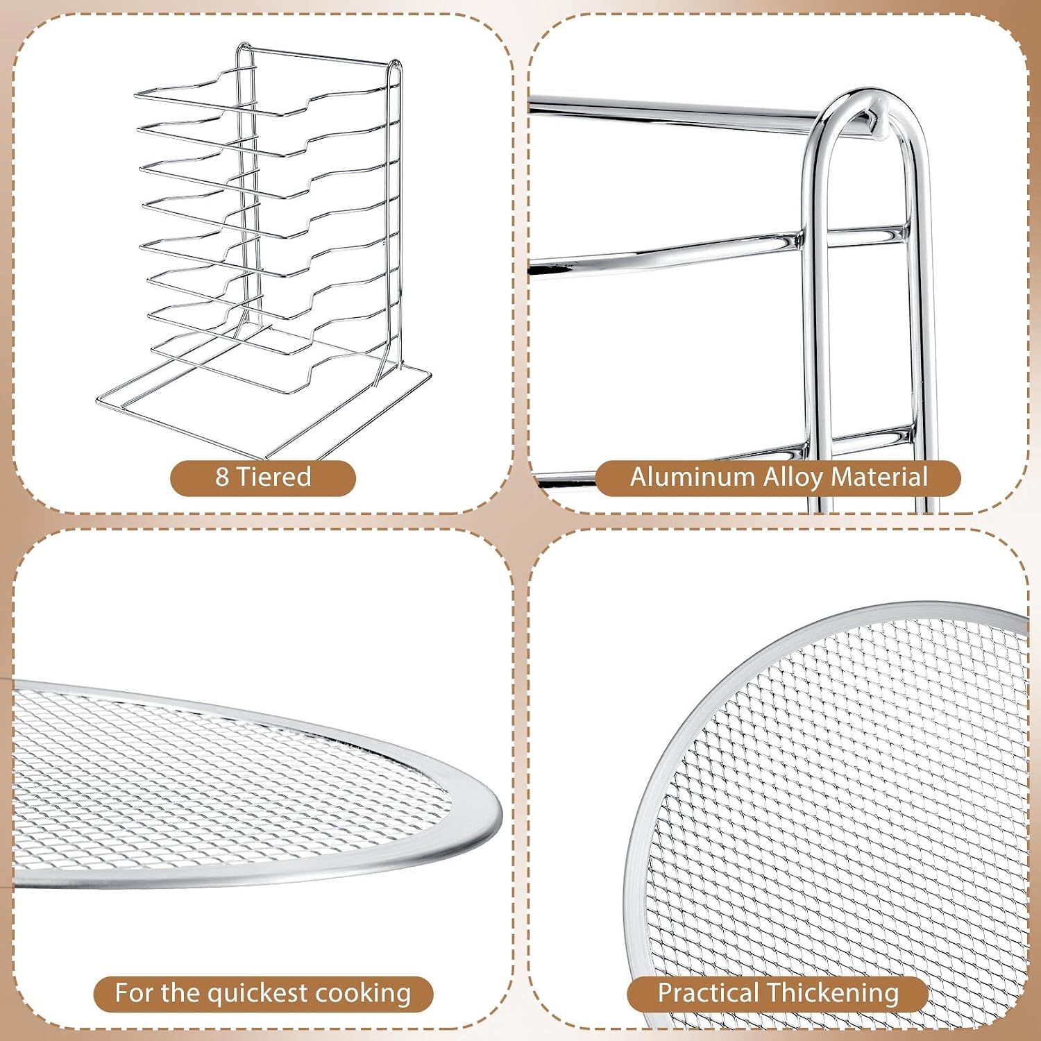 Étagère à pizza à 8 niveaux av - Kitchen Baking Pans avis et prix