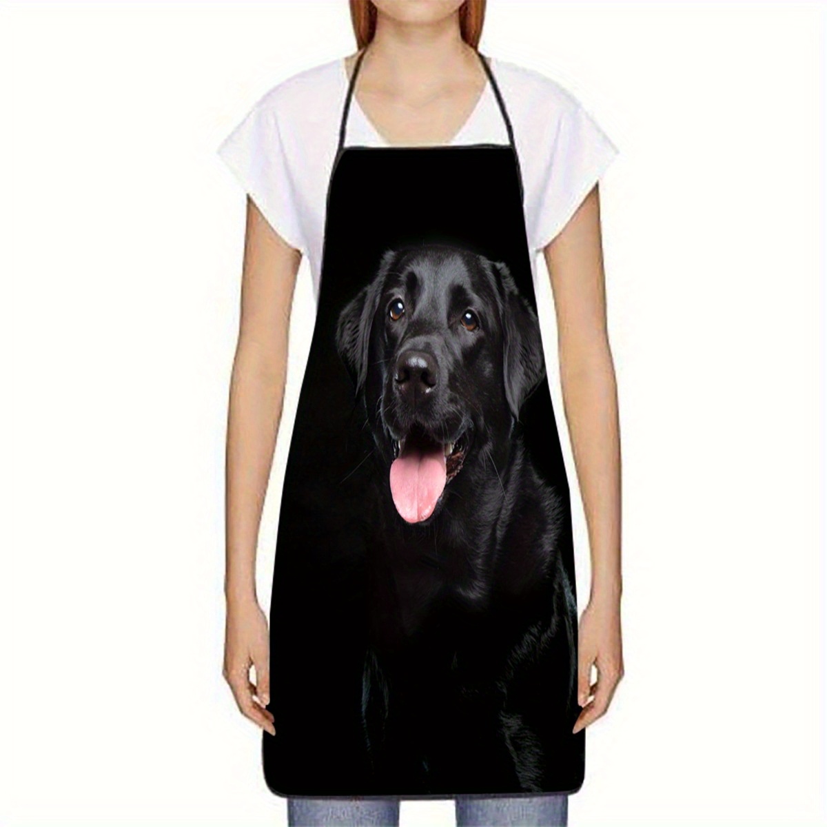 1 tablier noir imprimé chien L - Kitchen Baking Cloth avis et prix