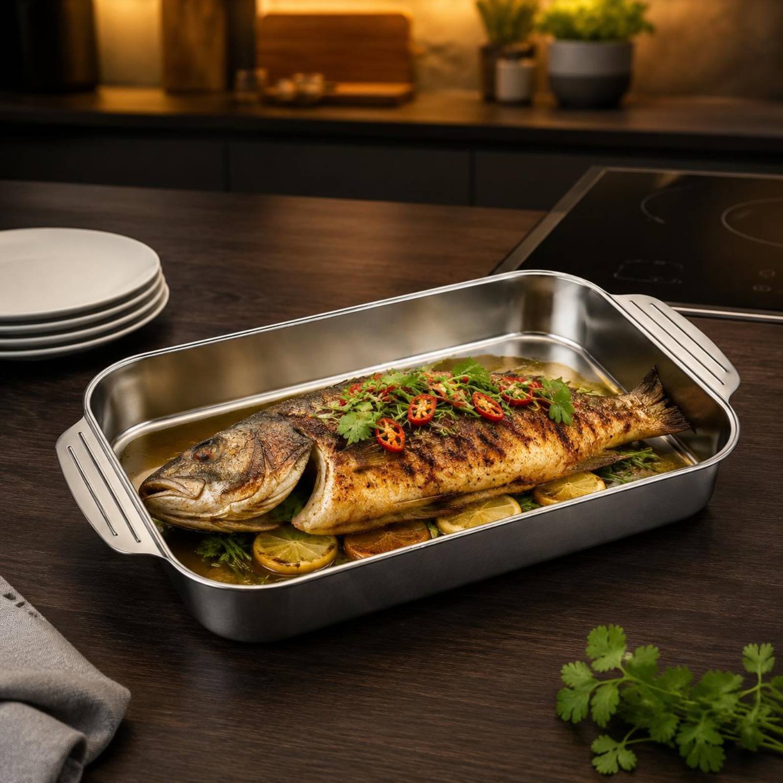 Plat à rôtir en acier inoxydab - Kitchen Baking Corner avis et prix