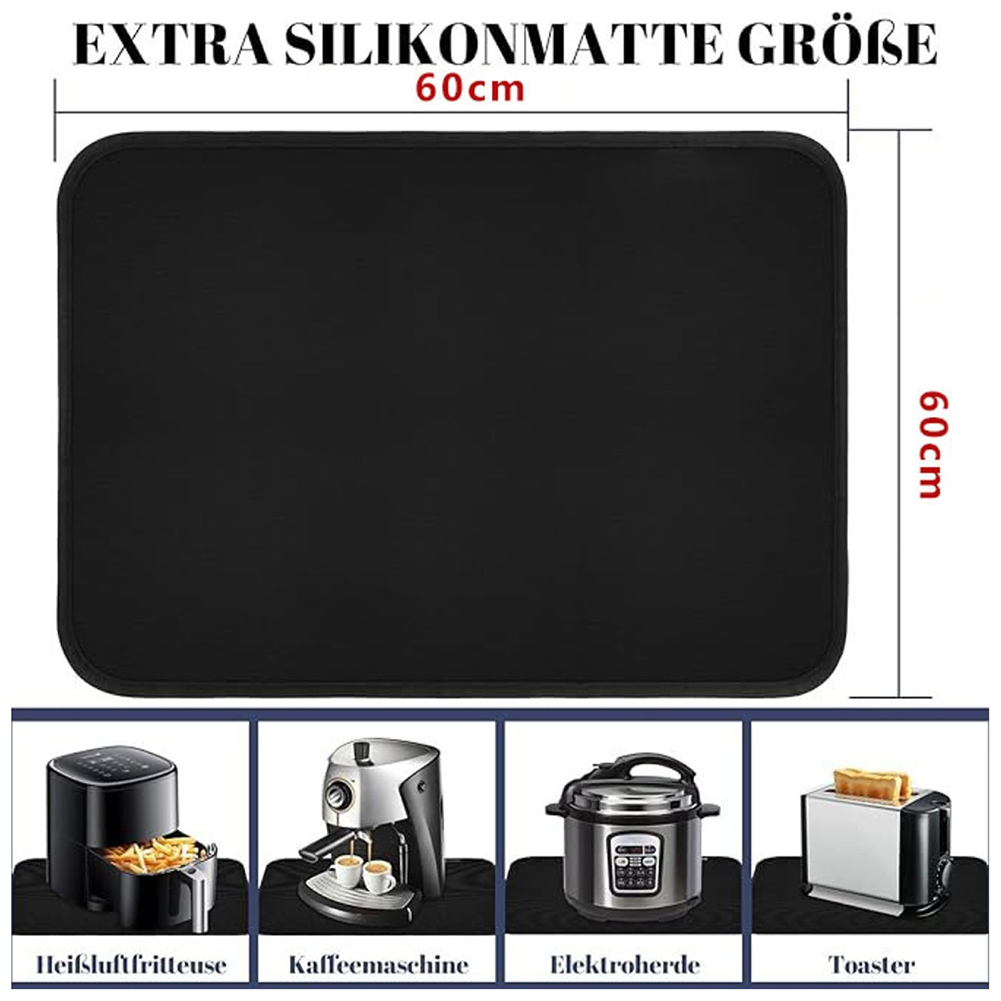 Tapis noir pour appareils de c - Kitchen Up avis et prix