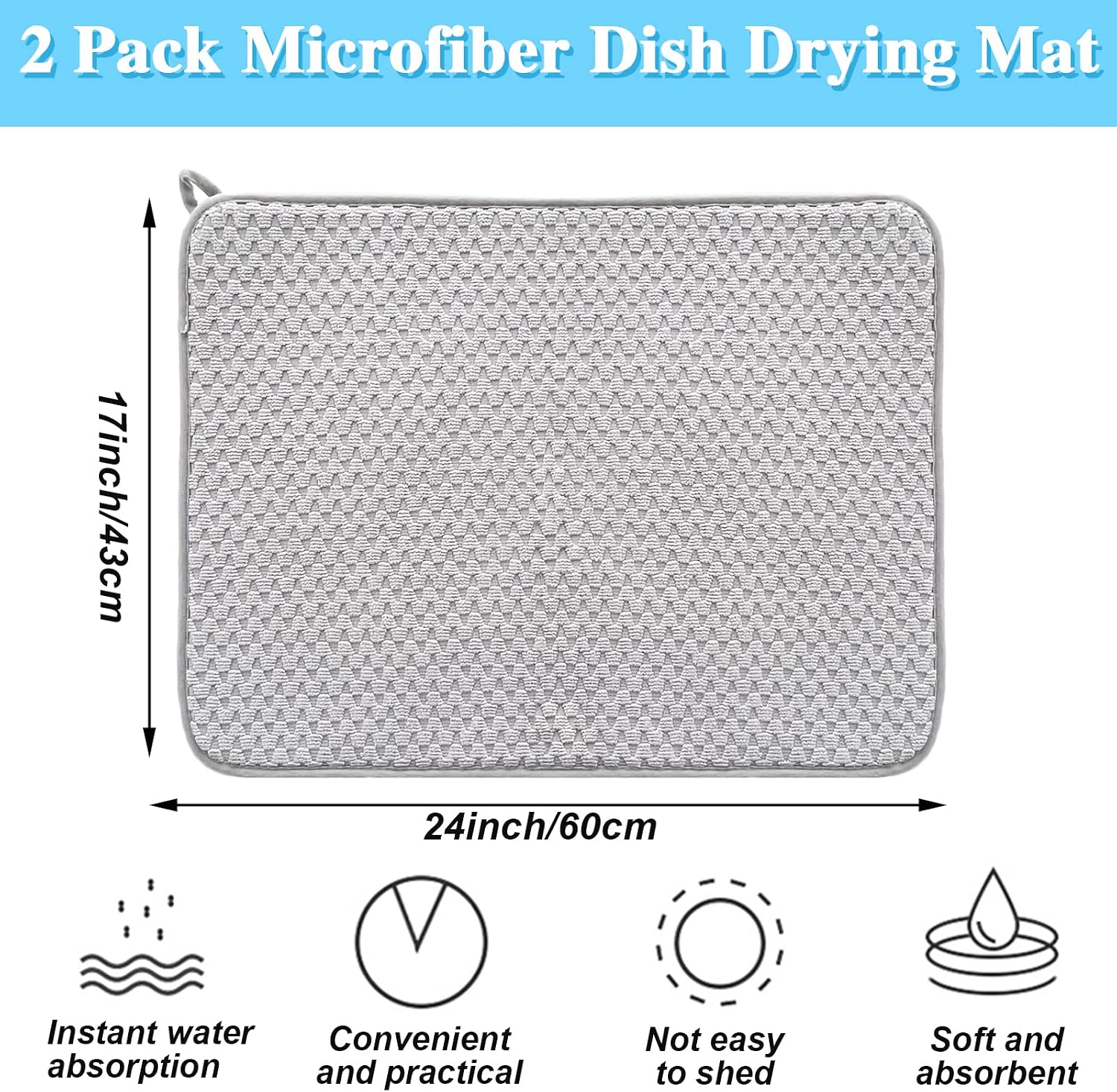 Lot de 2 tapis de séchage pour - Kitchen Baking Mat avis et prix